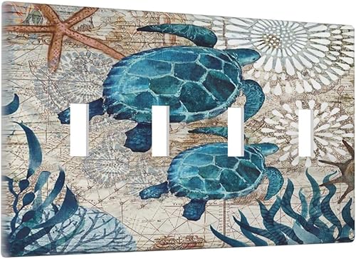 Miniatura 225 de Placa de pared dúplex de receptáculo de dispositivo de 1 gang de madera envejecida blanca gris con veta de tablón, cubierta de enchufe eléctrico de