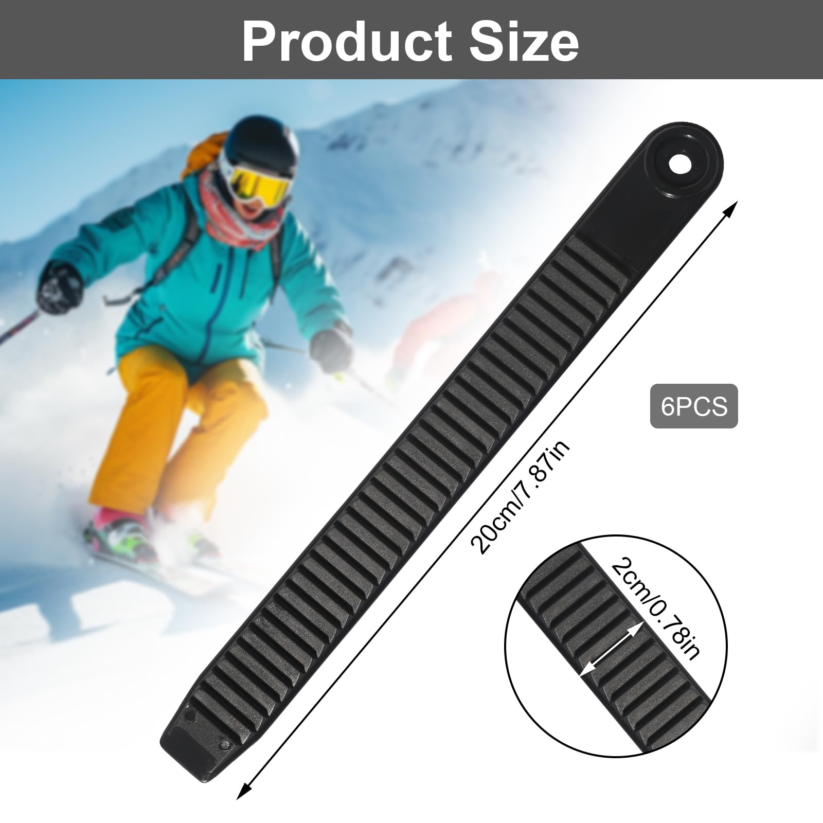 Sangles de Fixation pour Snowboard 3 Paires