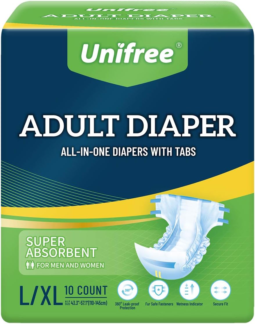 Unifree Premium Incontinence Adult Diaper, Maximum