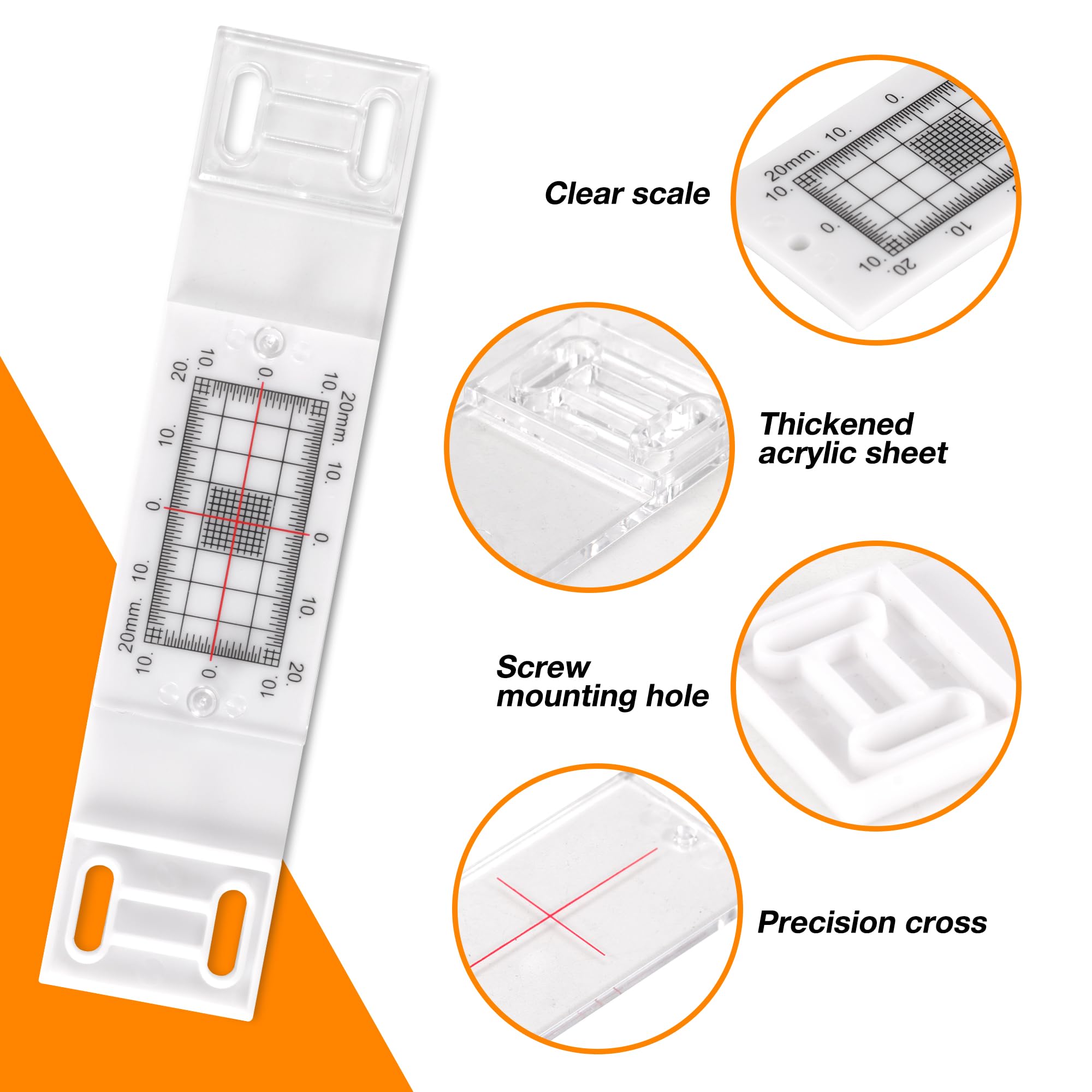 Crack Gauge Monitor? Crack Monitor with Updated Two Fixed adapter | Crack Measure and Record Instrument for Monitoring Wall Deformation and Crack (Pack of 3)