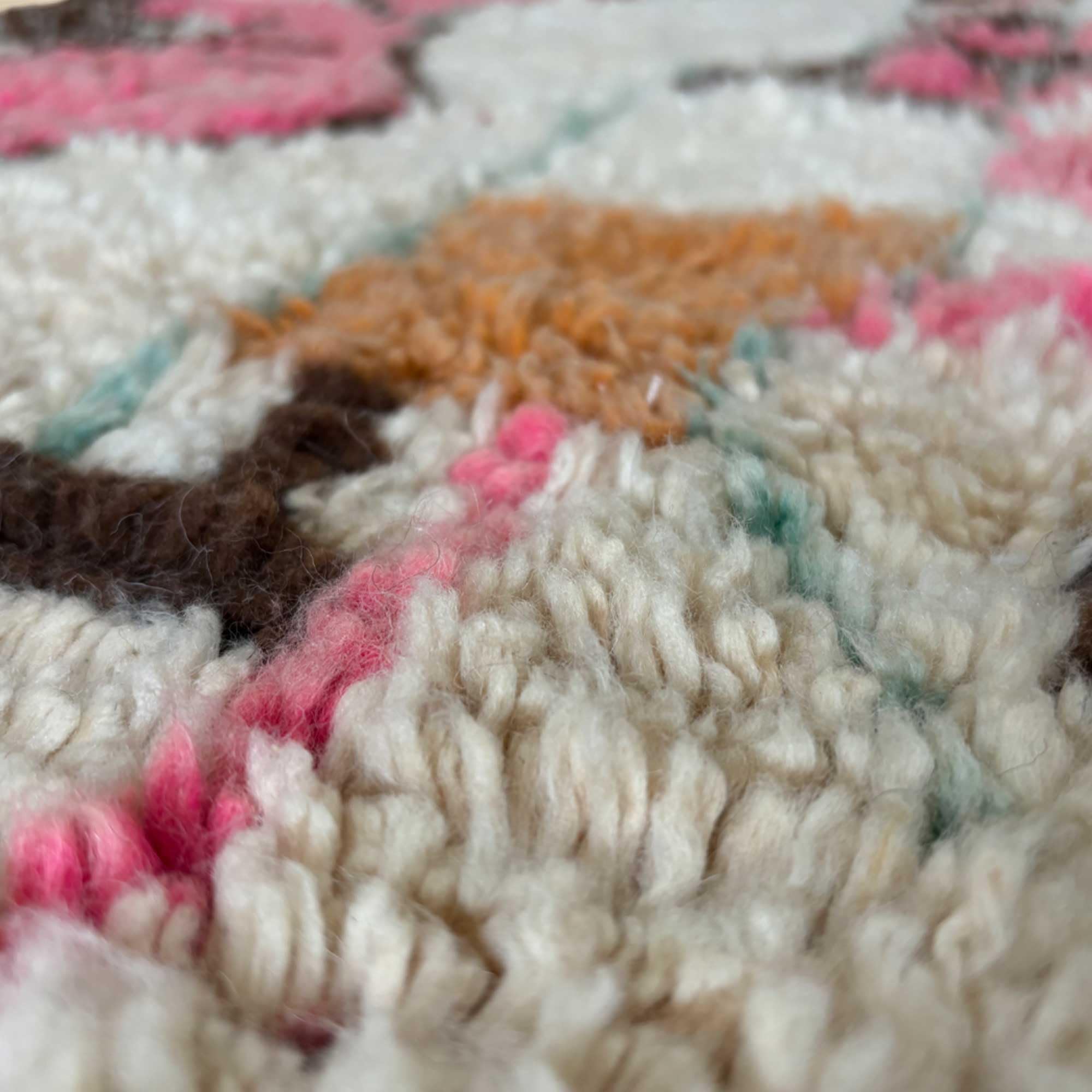 Véritable tapis Berbère en laine, 172x112cm, pièce unique, fait main | Kadhena