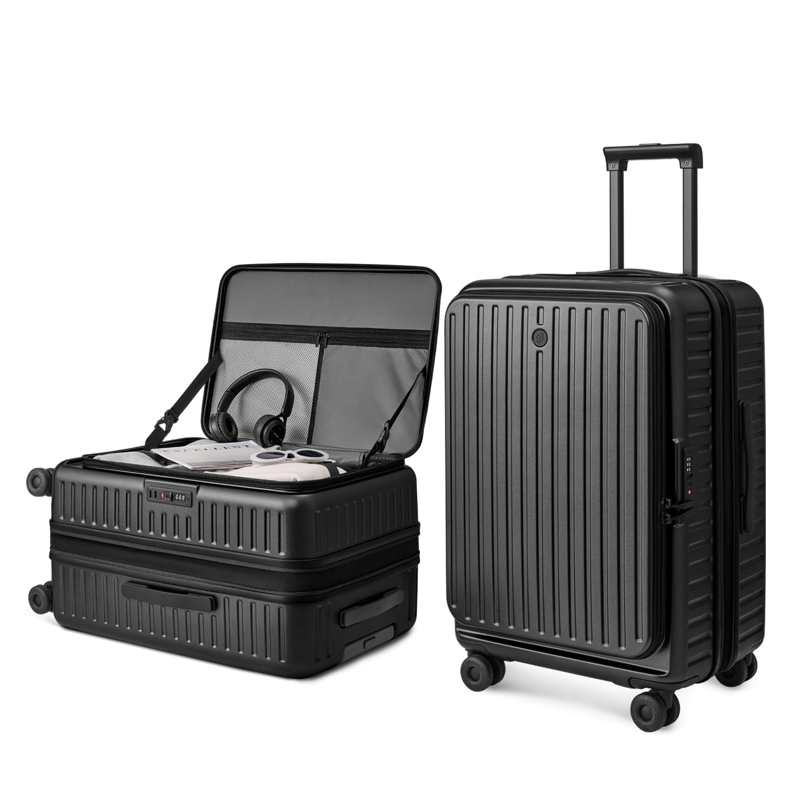 Top Opening Checked Luggage, Lightweight Medium Suitcase, ALPS