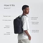 Urth Arkose 20L Modular Backpack + 3.7L Camera Insert - Water Resistant, Anti-Theft, Recycled Bag for DSLR/SLR/Mirrorless, 13-16 Inch Laptop in Black