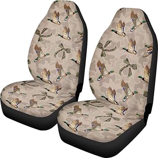 Dreaweet Mallard Duck Camo Car Seat Covers Front Seats Only 2 Pack