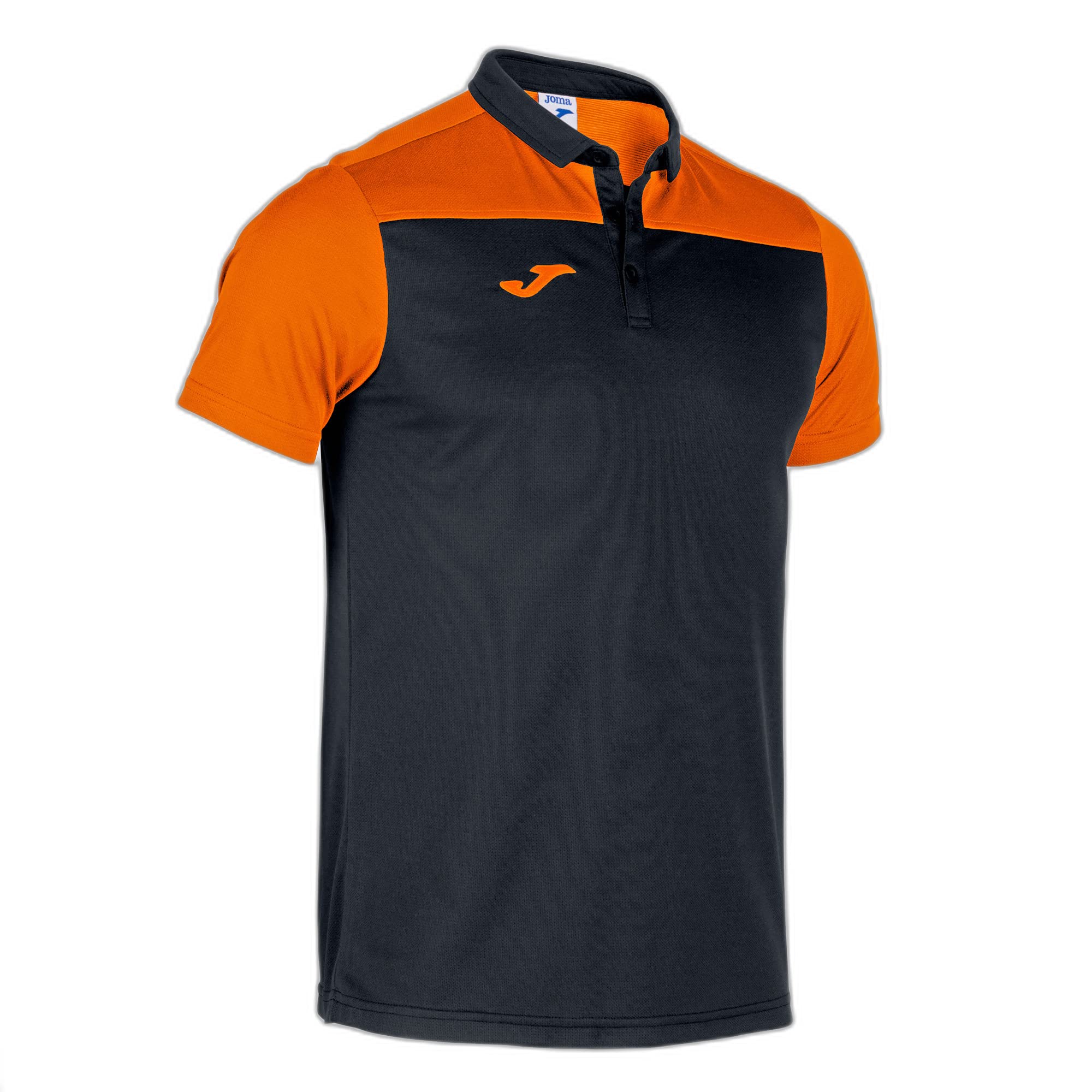 Joma Polo Manga Corta Hobby II Negro Naranja Polo Unisex Adulto
