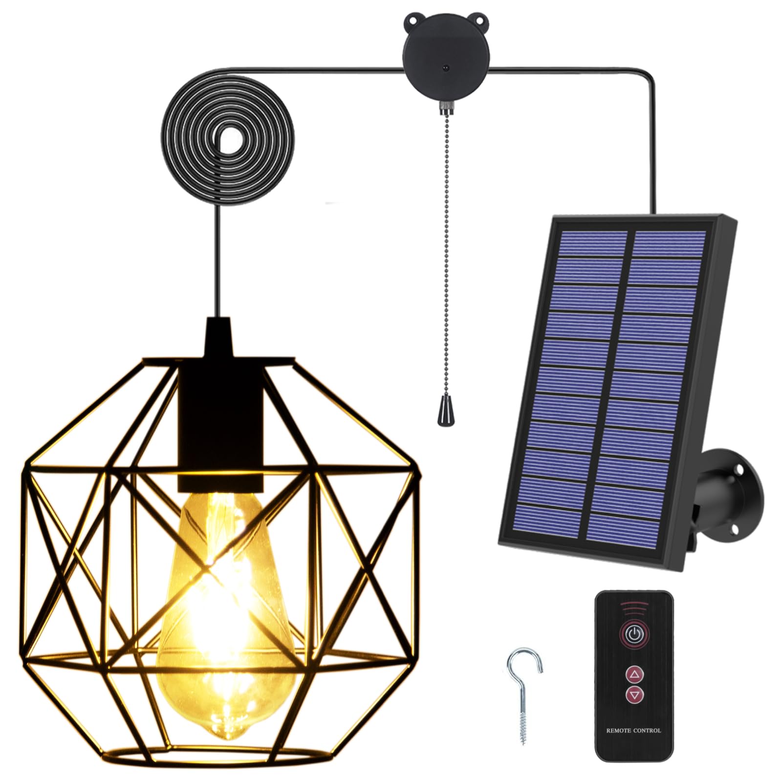Aofuery Solar Pendant Light