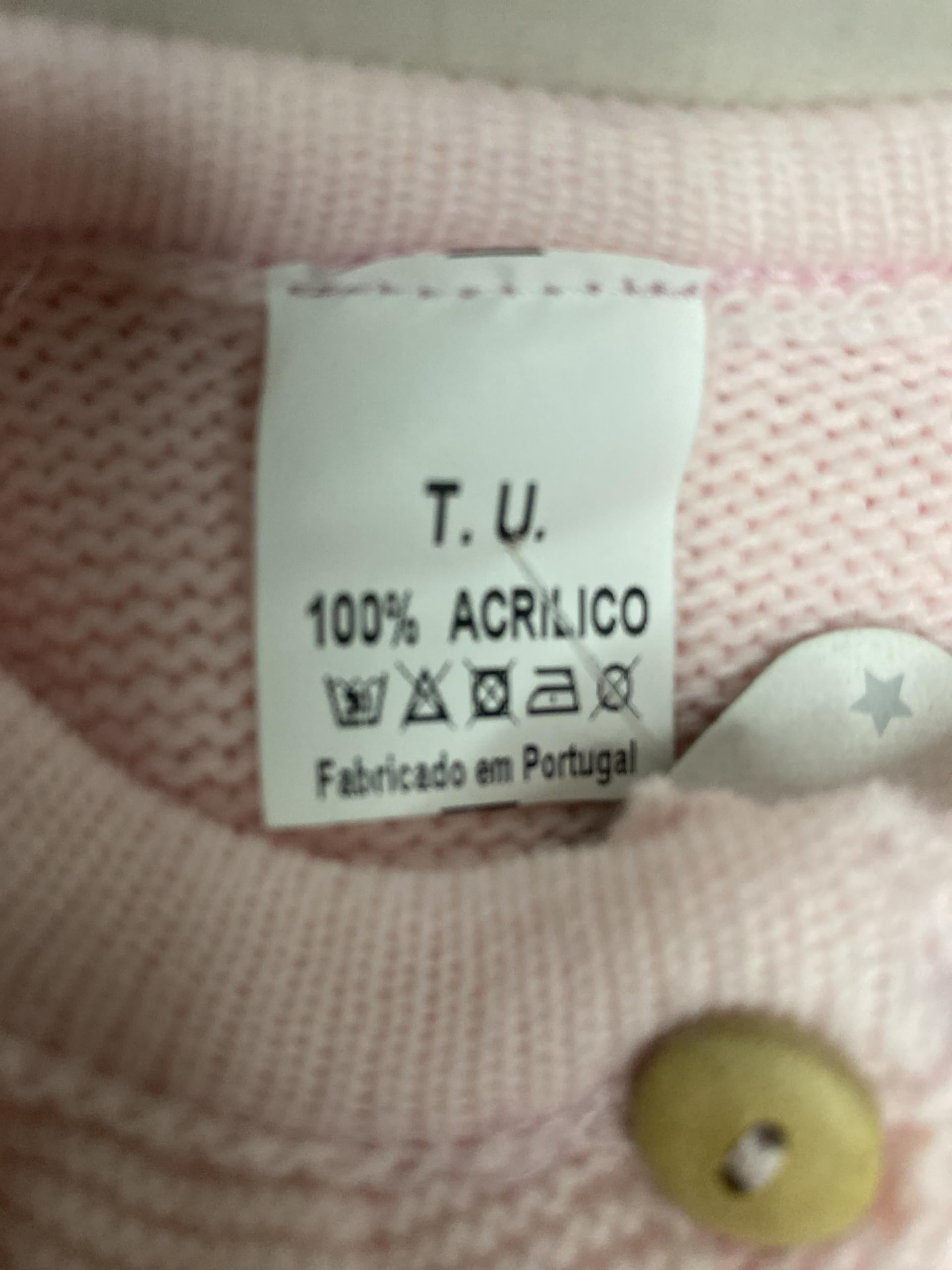Genérico Conjunto de Bebé en Punto de Algodón, Rosa Claro, 3 Piezas con Chaqueta con Volantes, y Manta. Invierno. Talla única. Recién nacido