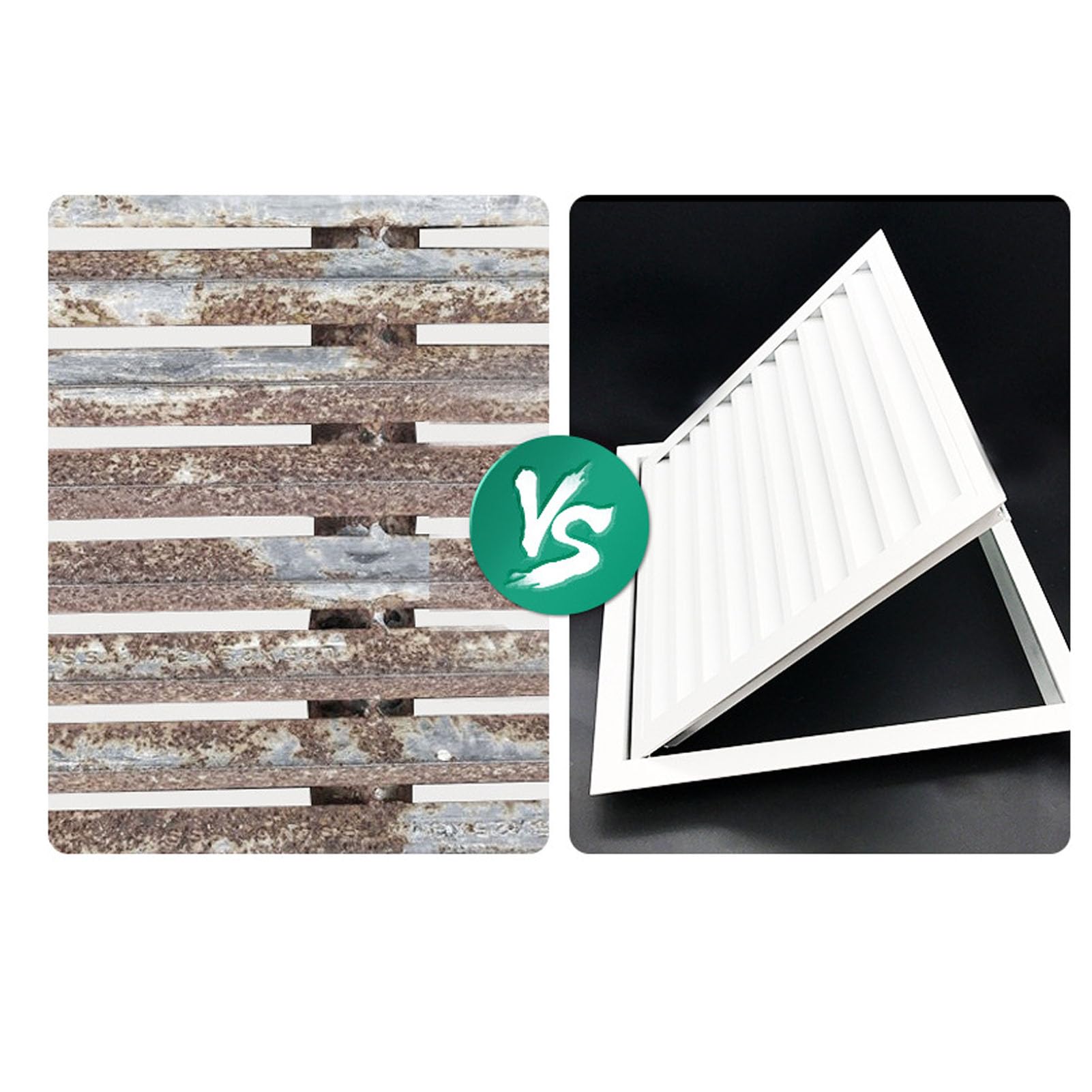 Ventilación a Dos Aguas de Aleación de Aluminio, Tamaño Exterior de 35x35 Cm, Tamaño Interior de 29,5x29,5 Cm, Cubierta de Ventilación de Pared, Rejilla de Ventilación para