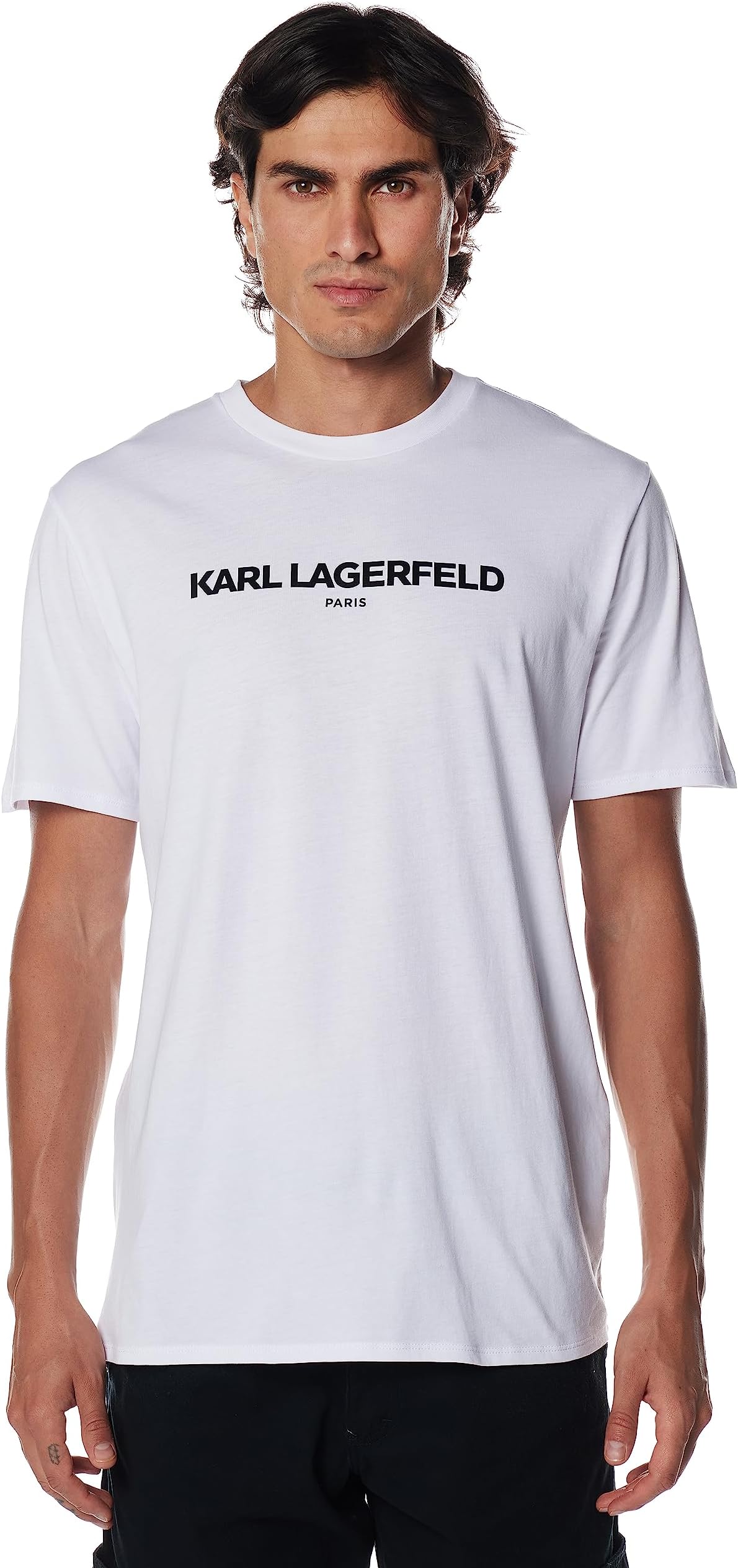 mens Logo T-shirt, Short Sleeve Crew Neck Menโs Shirt T-Shirt