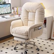 Ergonomic Computer Chair Lazy Sofa Home Office Gaming Desk Chair with Footrest for Living Room, Home Office, Dorm