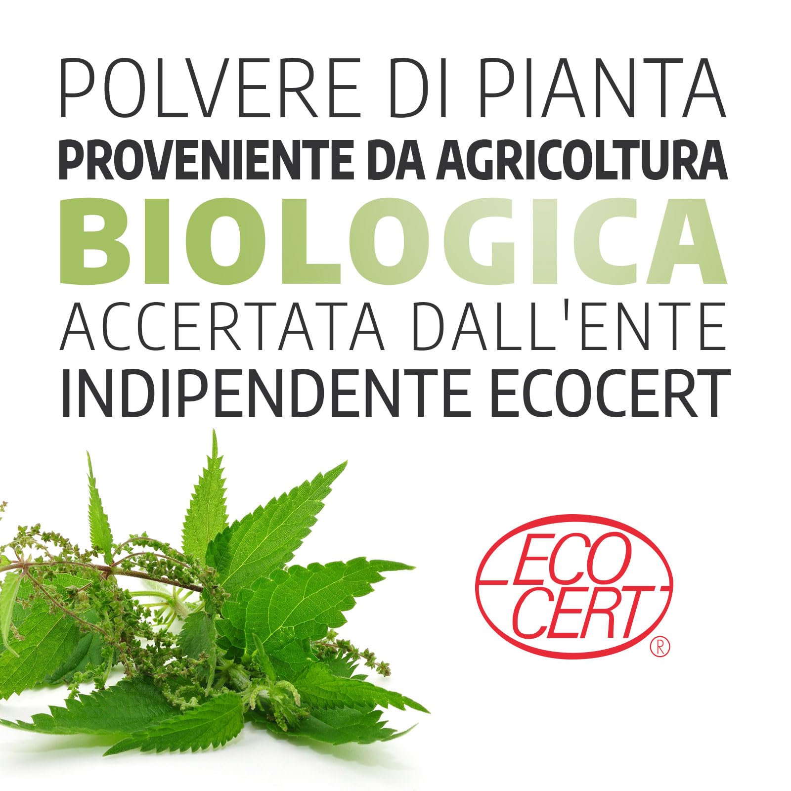 Ortica (foglia) Biologica - 210mg - 200 capsule