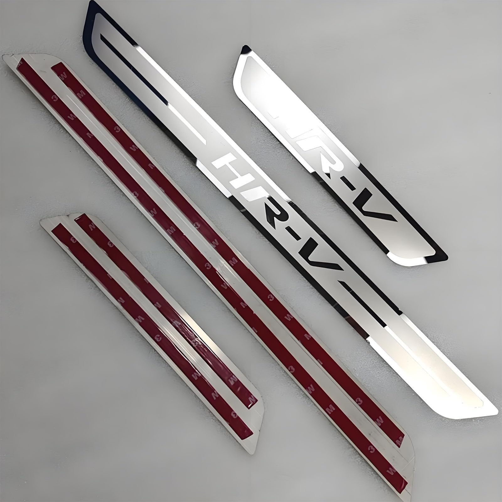 Acciaio Inossidabile Auto Battitacco Soglia Porta per Hon-da HRV HR-V 2015-2021 2022 2023 2024, Protezione Plates Anti-Graffio Scuff Adesivi Decorativi Accessori, 4 Pezzi