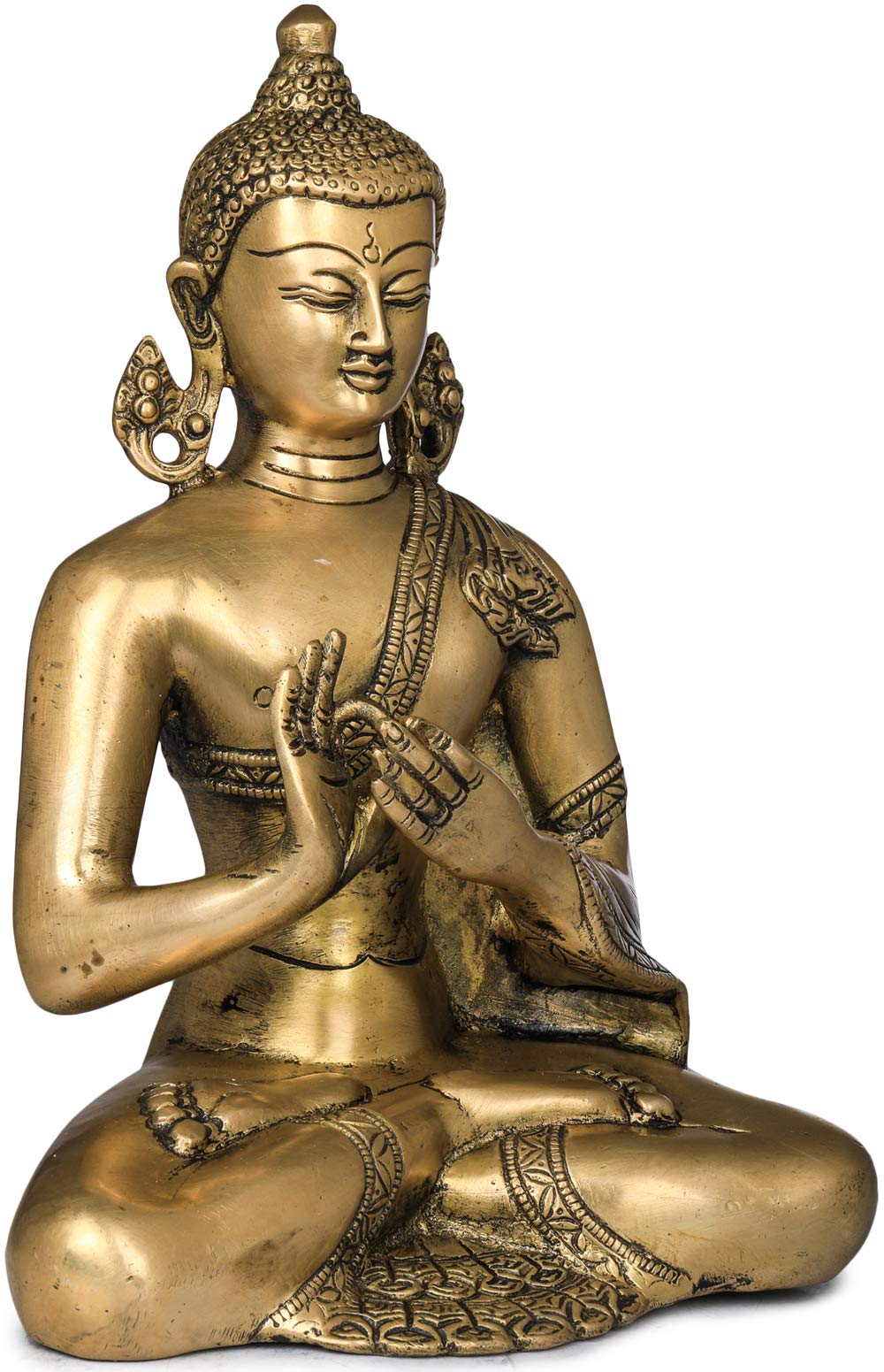 Amazon.com: Exotic India Lord Buddha in Dharmachakra Mudra