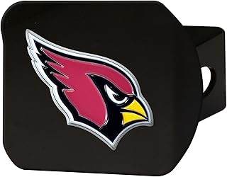 FANMATS - 22529 NFL Arizona Cardinals Metal Hitch Cover, Black, 2