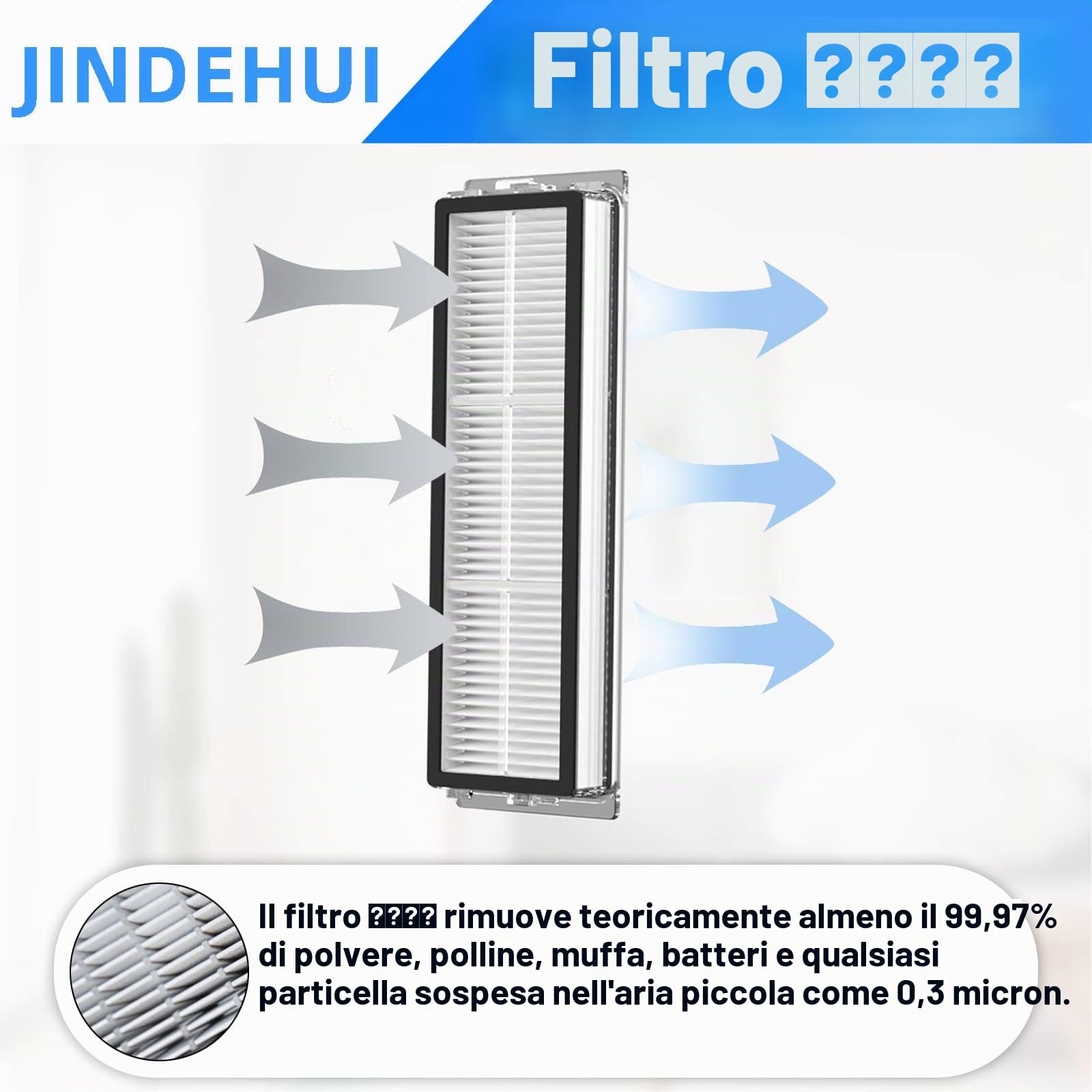 Kit Accessori Ricambi per Xiaomi Robot Vacuum X20+/X10 Plus,per Dreame L10s Ultra/L10 Ultra Robot Aspirapolvere, 1 Spazzola Principale, 6 Spazzole Laterali, 4 Filtro Hepa, 4 Panni Mop, 6 Sacchetti