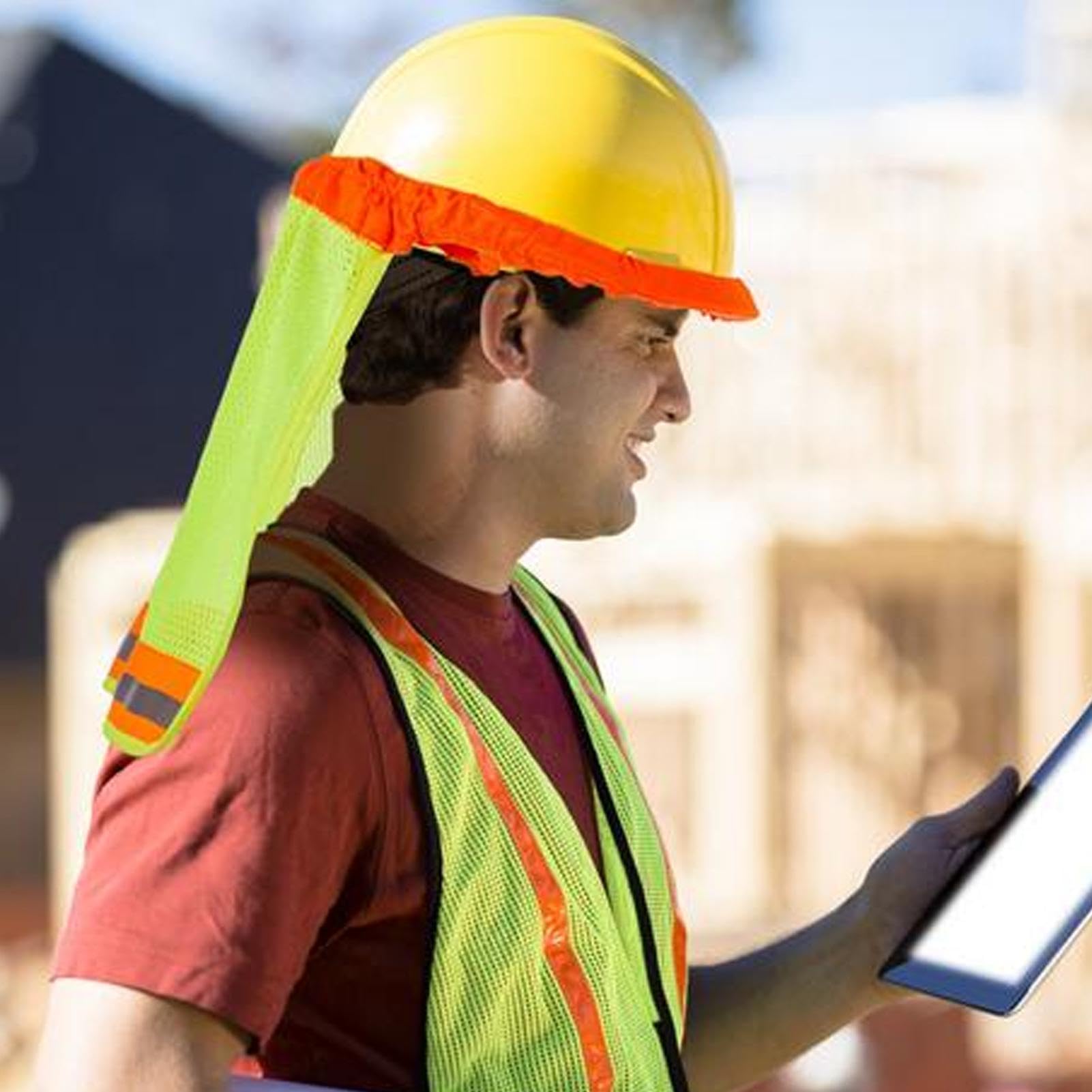 Casco De Seguridad Hemobllo 4piezas Cubierta Reflectante Para