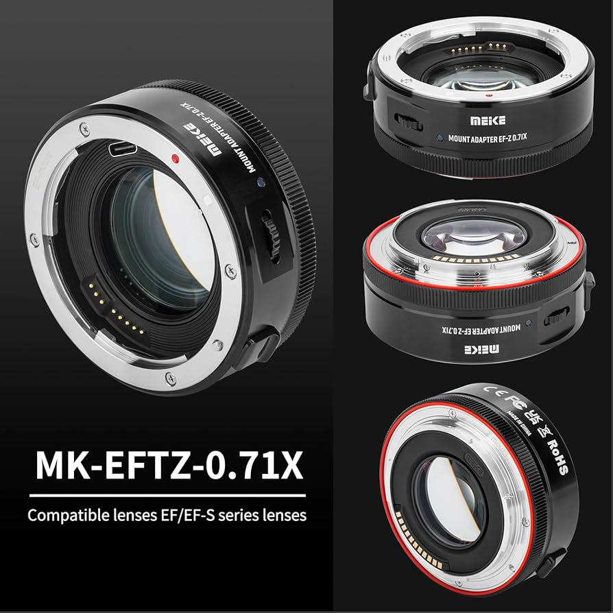 Amazon.com : Meike EFTZ-0.71X Lens Mount Adapter Speed Booster
