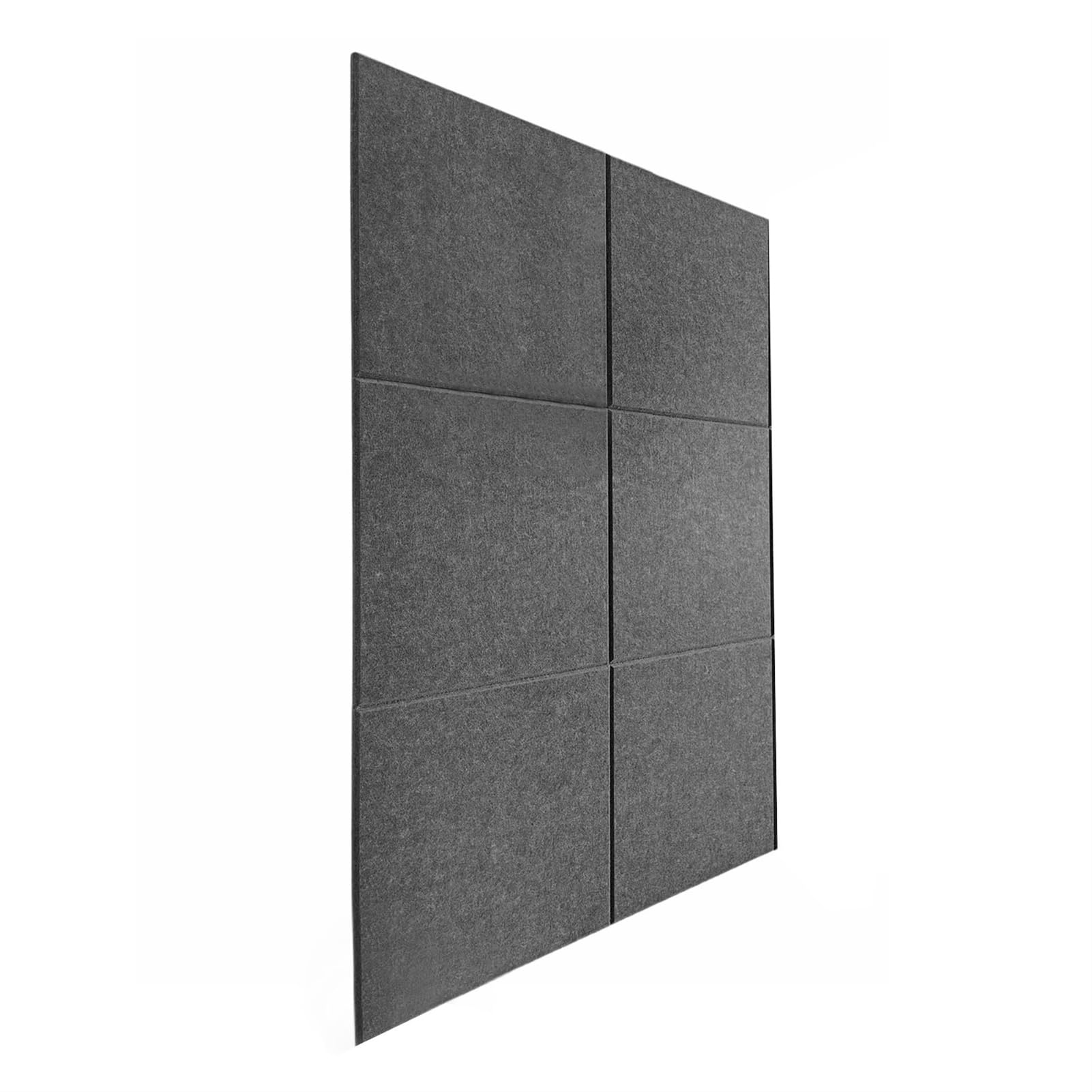 BESTORI Large Cork Board for Wall 36“ x 24", 6 Pack Bulletin Board Alternative Felt Wall Tiles with Removable Adhesive Tabs for Home Office Decor Dark Gray