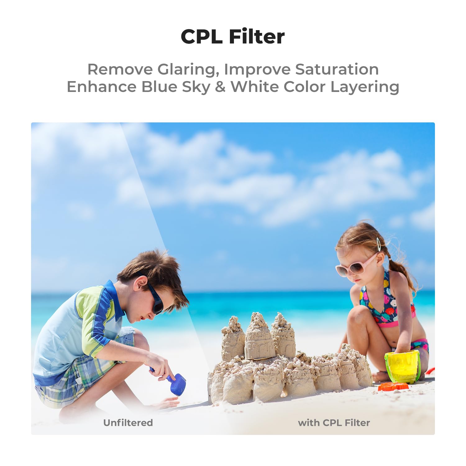 K&F CONCEPT 6-pack Magnetic Filters for Pocket 3- UV, CPL, ND16/PL, ND32/PL, ND64/PL, ND256/PL, Lens Protection Polarizing ND - Image 3