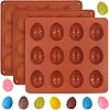 Christmas Chocolate Molds 3pcs Silicone Candy Molds Santa Claus Cane Christmas Tree Gingerbread Molds for Ice Cube Jelly Crayon Gummy Cupcake Decoration