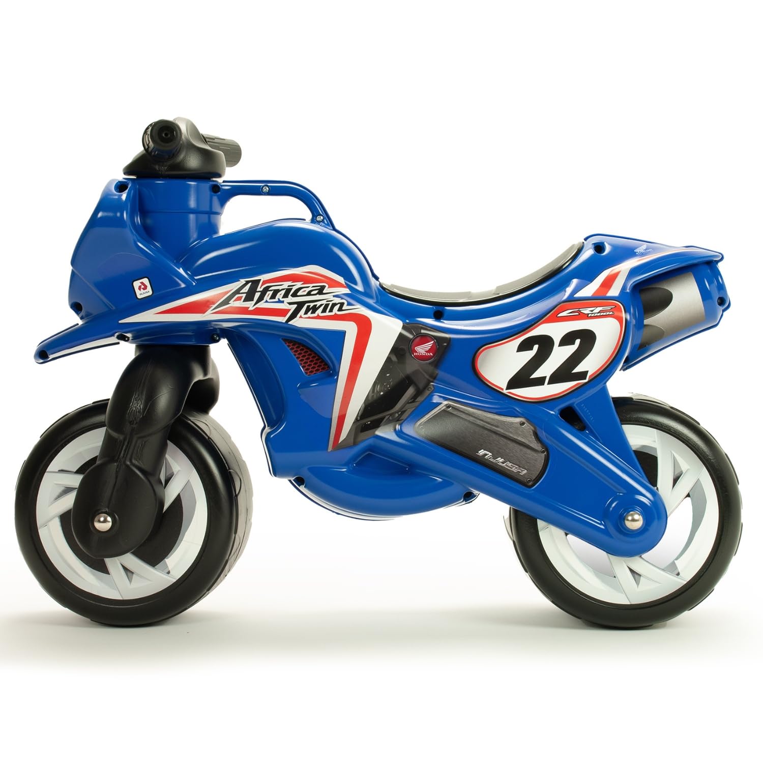 Laufrad Honda Africa Twin für Kinder ab 18 Monaten ohne Pedale mit Breiten Rädern ergonomischem Design und Tragegriff by INJUSA