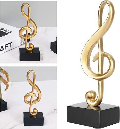 Miniatura 3 de GLOGLOW Figura de nota musical, decoración de notas musicales, escultura musical, estatua musical, nota musical, figura, símbolo, decoración,