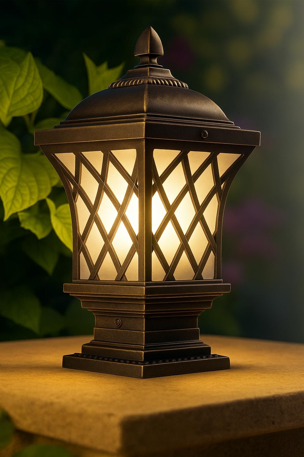 WHITERAY Elegant Outdoor Gate Light for Pillars and Boundaries | Weather-Resistant Post Light for Home Entrance, Garden & Veranda | Decorative Lighting for Exterior Spaces (Without Bulb)-image-43