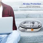 AWINNER Hard Carrying Case Compatible for Apple Vision Pro, Accessories VR Headset with Elite Strap, Ultra-Sleek Design for Travel (Transparent)
