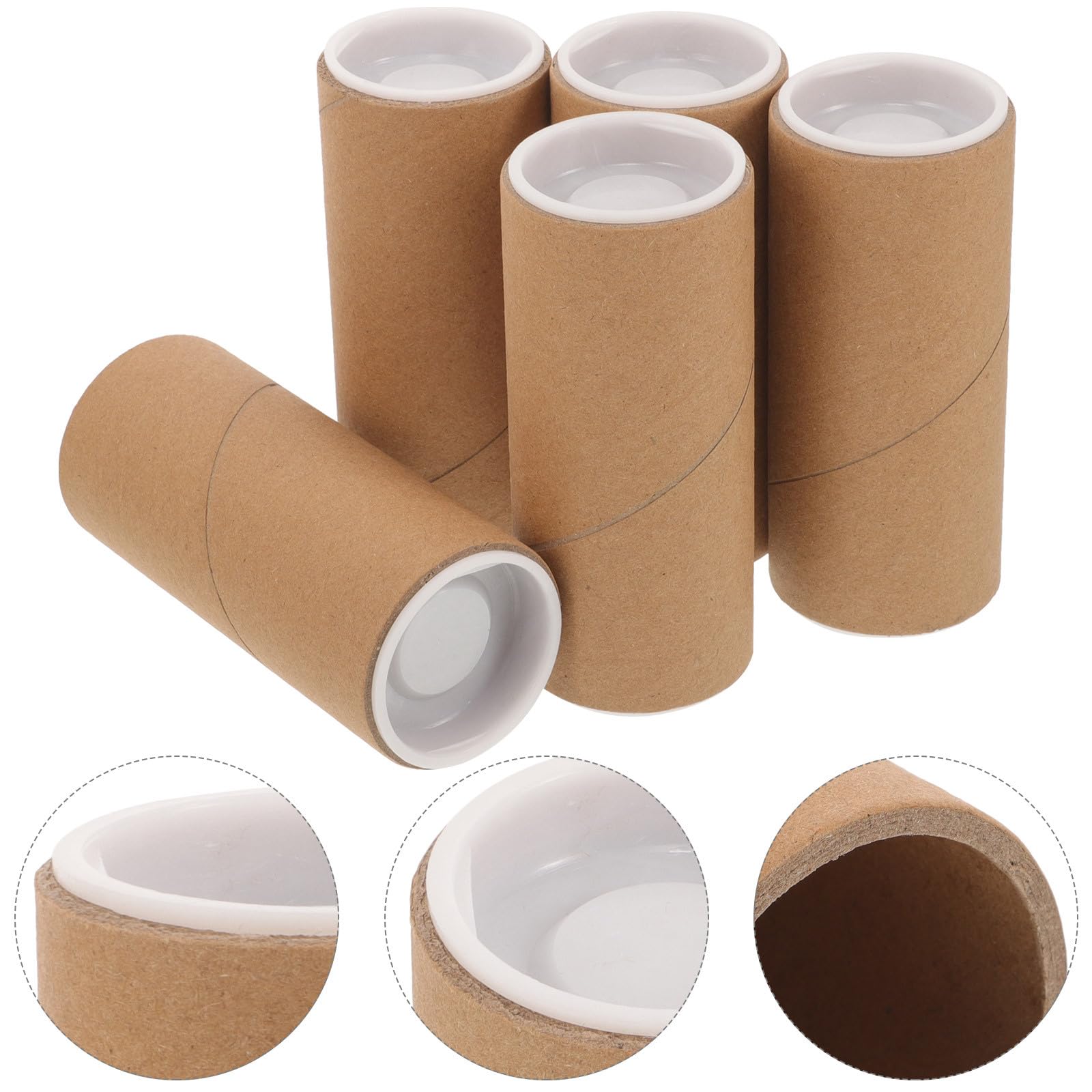 NUOBESTY Lot de 10 Tubes à Pièces en Papier Diamètre Intérieur 40 MM Épaisseur 3 MM Longueur 20 CM Tubes de Rangement Réutilisables pour Pièces de Monnaie et Dessins et Protéger Papiers et