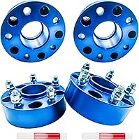 Vista 101 de KAX Espaciadores de rueda 4x4, adaptadores de espaciadores de rueda de 1" con pernos de 1/2" x20, diámetro del cubo de 59 mm, 2 piezas para Xpress