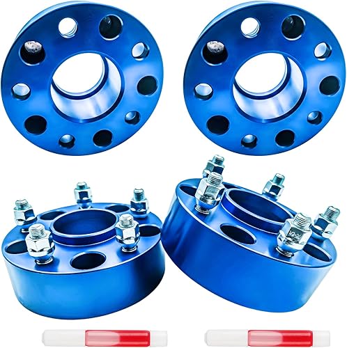 Vista 268 de KAX Espaciadores de rueda de 0.236 x 5.315 in, espaciadores de rueda centrados de 2 pulgadas y 6 lengüetas para F-15-0, Expedition, Mark LT, Negro