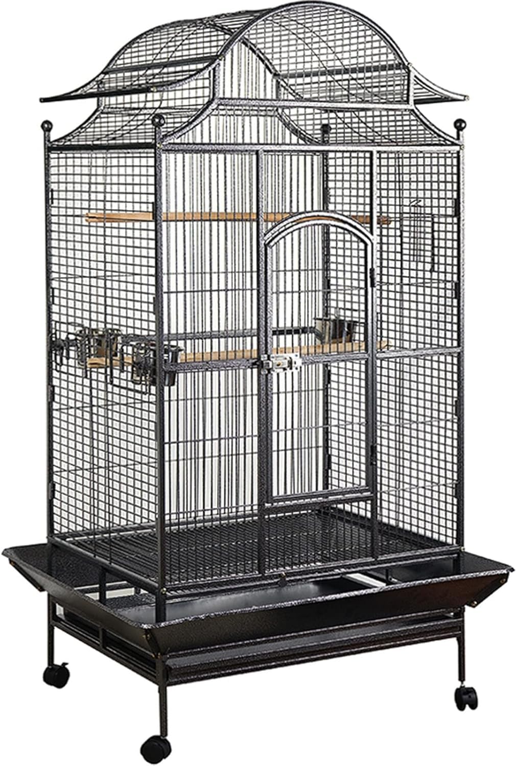 Sjdopulse Bird Cage, Parrot Cage, Portable Hanging Parrot Bird Cages For Cockatiels Parakeets Lovebirds Flight Perches Birdcage
