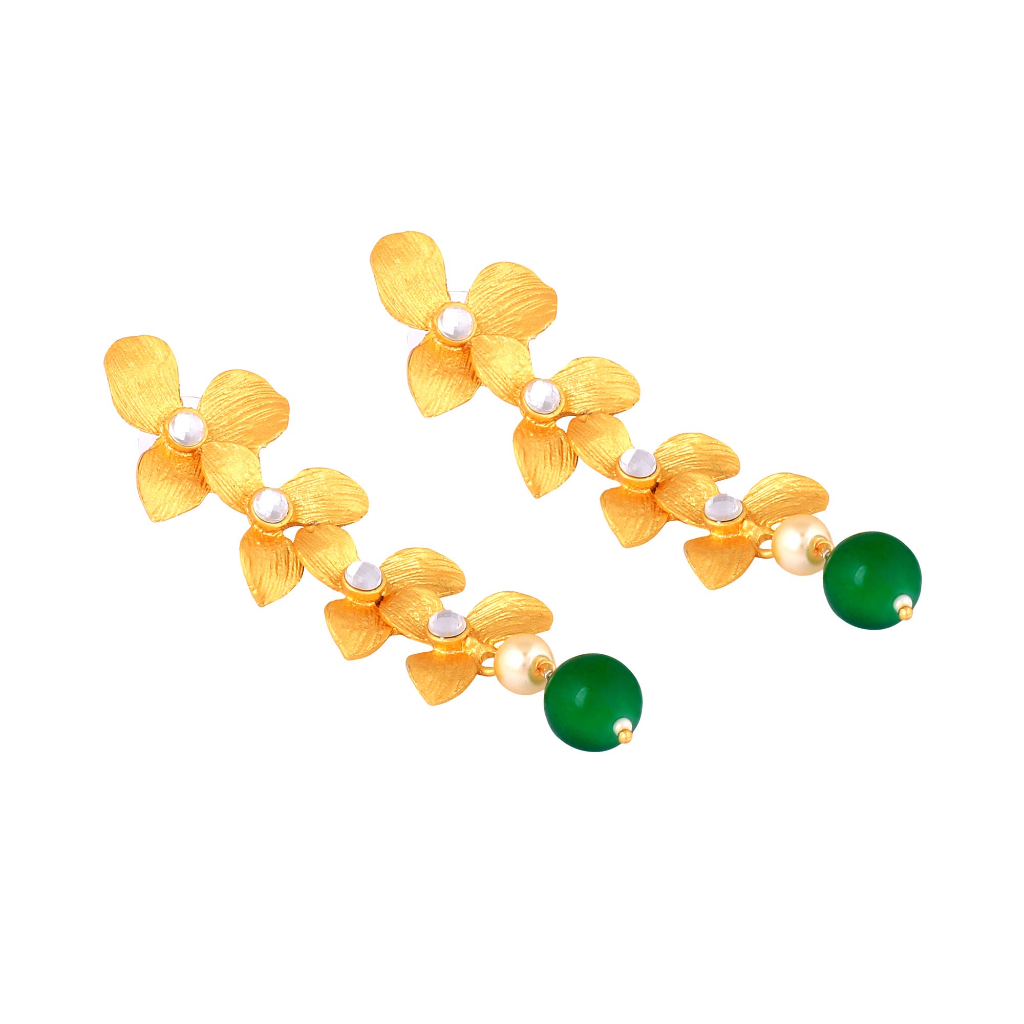 Matte Effect Pearl Danglers Earrings