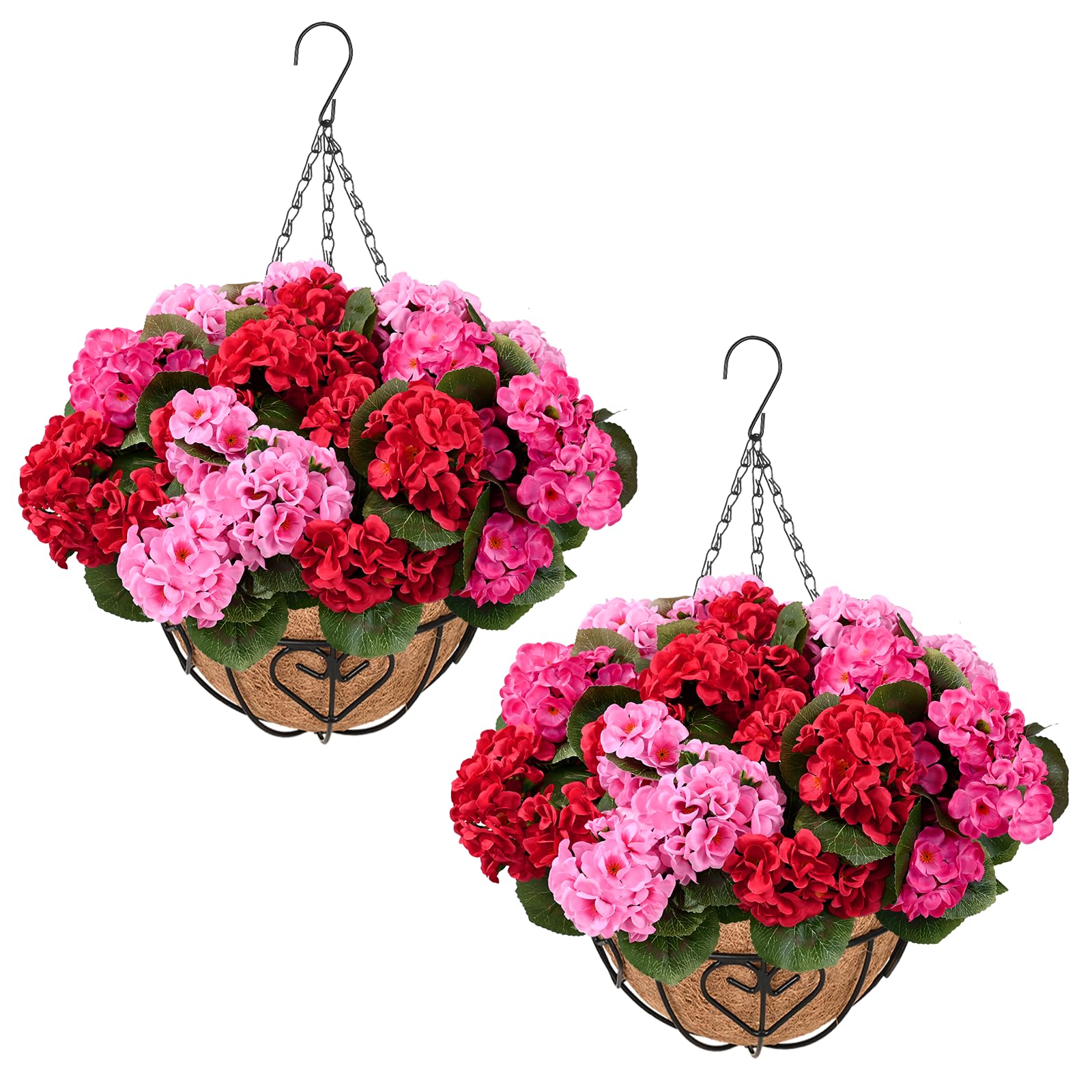 Waipfaru 2-Pack Artificial Geraniums