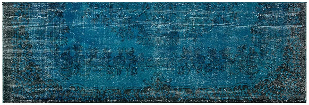 Tapis turc vintage fait main ALLMODE turquoise, l'histoire d'un artisan