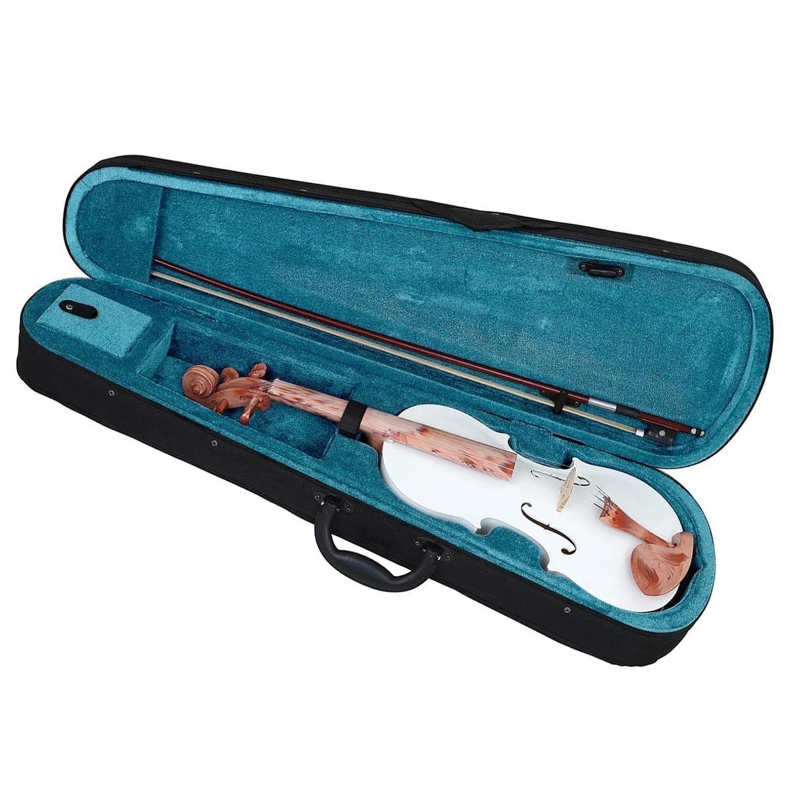 Violine 4/4 Violinen Profi Set Mit Hartschalenkoffer Bogen Stimmgerät Und Zusätzlichen Saiten Für Erwachsene Anfänger(Type1)