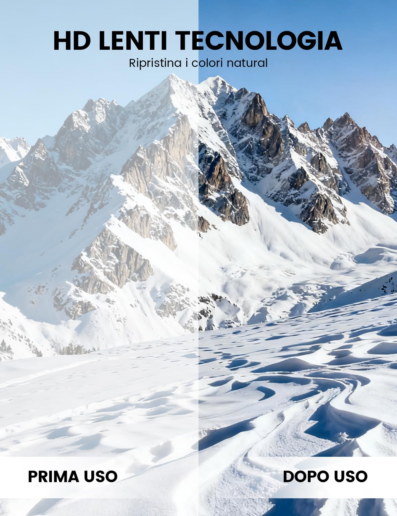 Lamicall Maschera da Sci Uomo, Occhiali da Sci OTG - [Ultra HD Lenti Sferiche & Anti Nebbia Brevettato] Occhiali Snowboard, UV400 Protezione, Maschera Snowboard Donna Visione Più Ampia