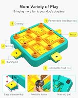 LACCEN 3 az 1-ben Interaktív Kutya Játék - IQ Fejlesztő Jutalomfalat Adagoló Puzzle Minden Méretű Kutyának Unalom Ellen 4