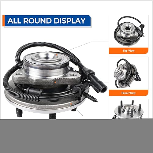 Miniatura 2 de MACEL 515050 Conjunto de rodamiento de cubo de rueda delantera compatible con Ford Explorer 2002-2005, Lincoln Aviator 2003-2005, Mercury