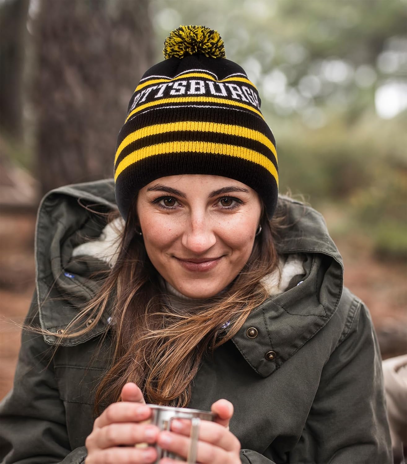 Winter Beanie Hat with Pom for Men Beanie and Gloves for Women Youth Skull Cap - Image 6