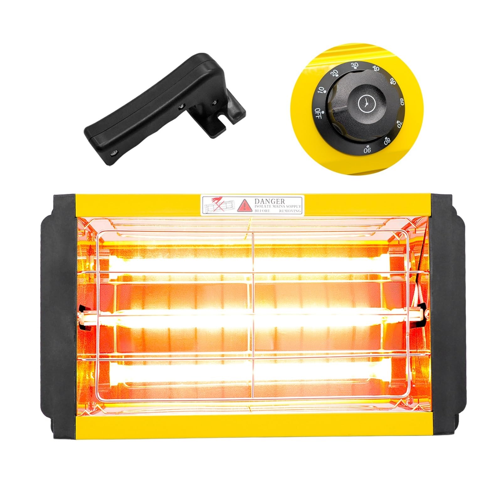 Infrared Paint Lamp, Infrared Paint Curing Lamp 2000W Shortwave Heat Booth Drying Light IR for Car Body Repair