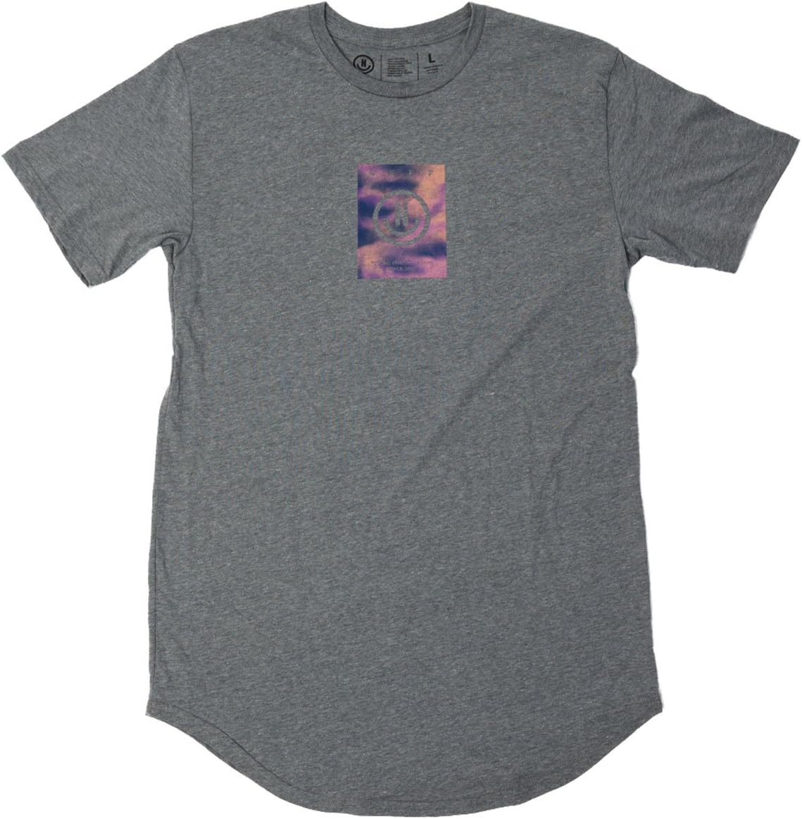 neff Nwc Scallop Tee Graphic T Shirts for Men, Graphite Heather, Large