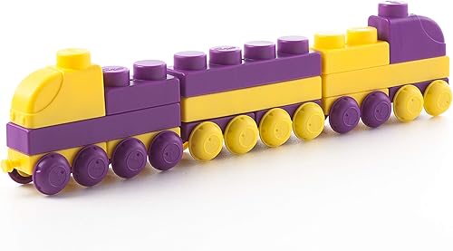 UNiPLAY Juguete de bloque de construcción de tren para el desarrollo cognitivo, habilidades motoras, aprendizaje sensorial, juguete educativo para