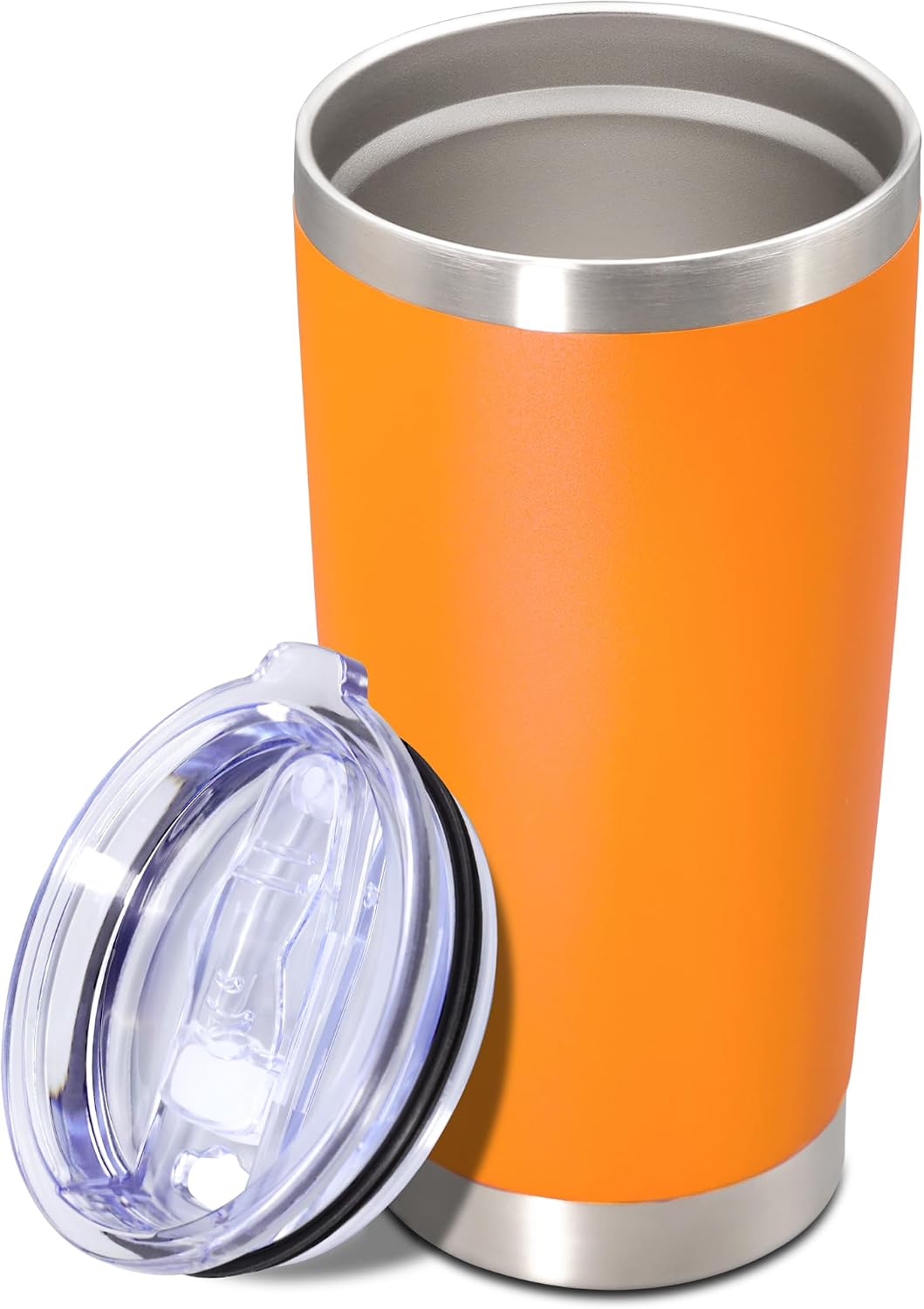 20oz Tumbler Insulated Tumblers Vacuum Coffee Mug with Lid Orange 1Pack