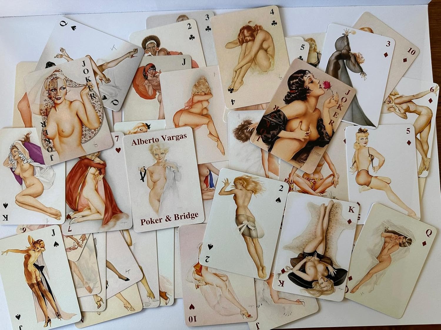 Generic Naked Pin Up Playing Cards Deck. Vintage pin up Girls Cards, Standart Playing Cards Deck. Poker and Bringe Cards