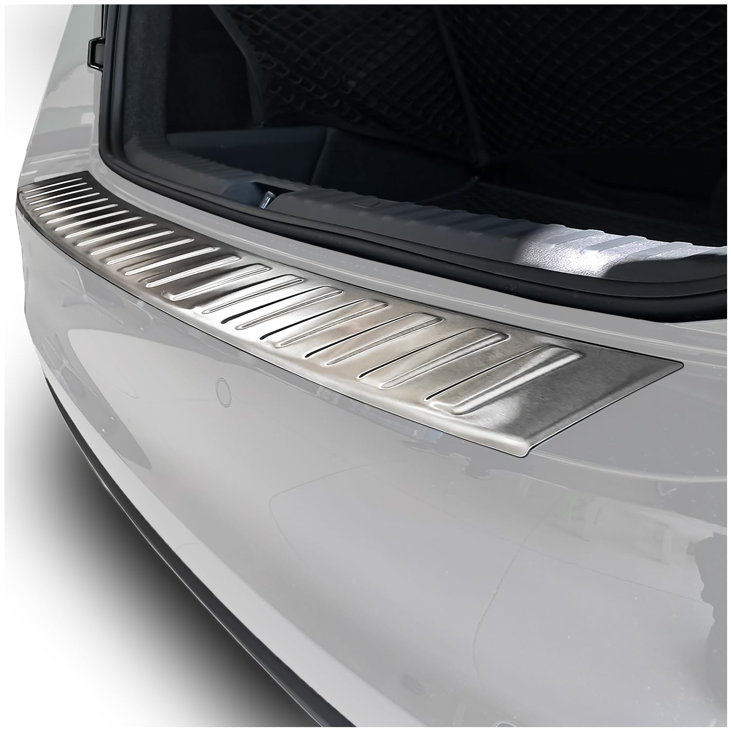 teileplus24 AL214 Protezione paraurti Tutta in Alluminio per Skoda Scala Facelift 2024-