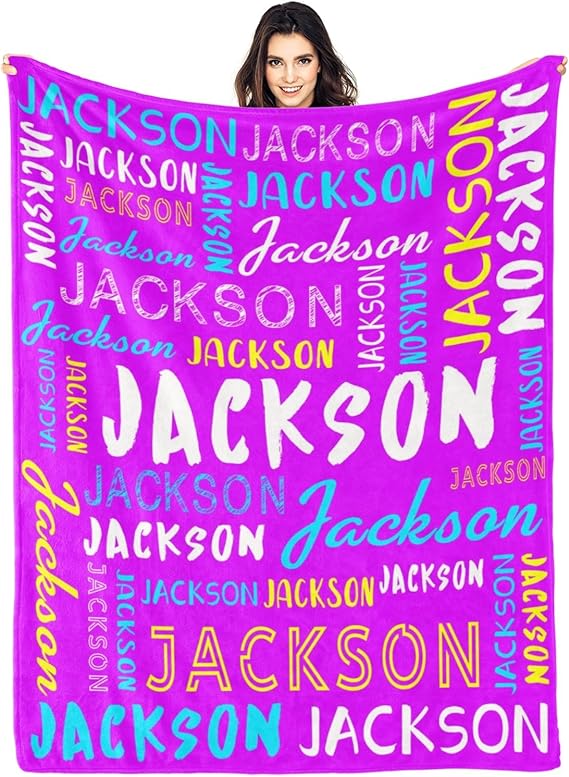 Personalized Name Blanket Customized Baby Blankets for Girls Boys Adults Monogrammed Blankets and Throws Christmas Birthday Mothers Fathers Valentines Day Gift