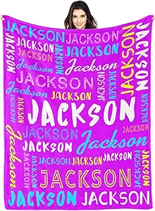 Personalized Name Blanket Customized Baby Blankets for Girls Boys Adults Monogrammed Blankets and Throws Christmas Birthday Mothers Fathers Valentines Day Gift