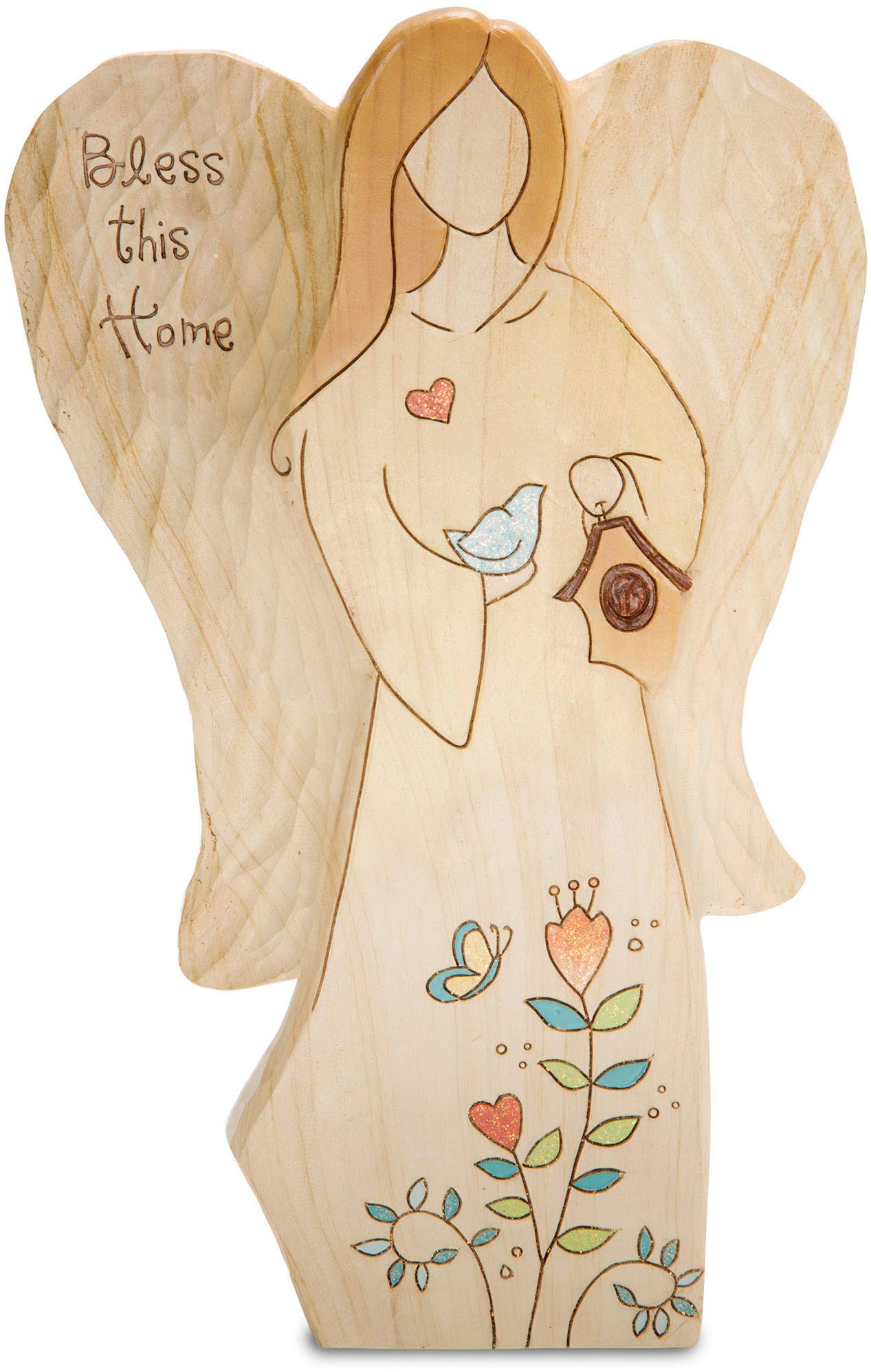 Figurine ange Heavenly Woods cadeau idéal de crémaillère Bless This Home