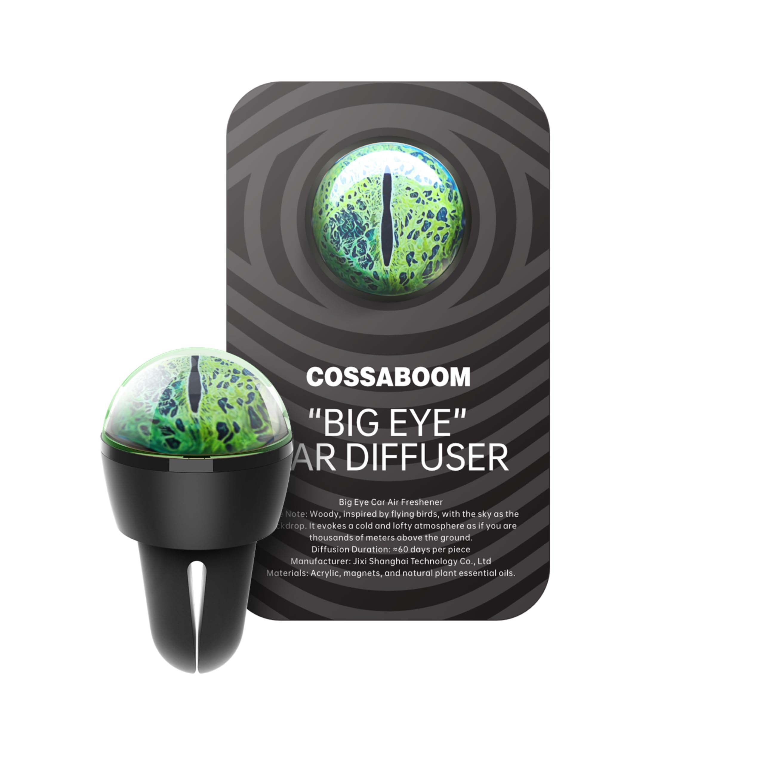 Animal Eye Car Air Freshener Vent Clip, Long Lasting Natural Aroma Car Diffuser, Odor Eliminator Interior Decor, Funny Unique Gift for Car Lovers(TREE VIPER)